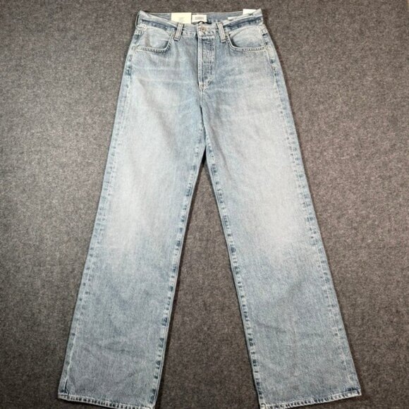 Citizens of Humanity Annina Straight Leg Trouser Jeans Womens Size 26 Light Wash - Picture 1 of 12